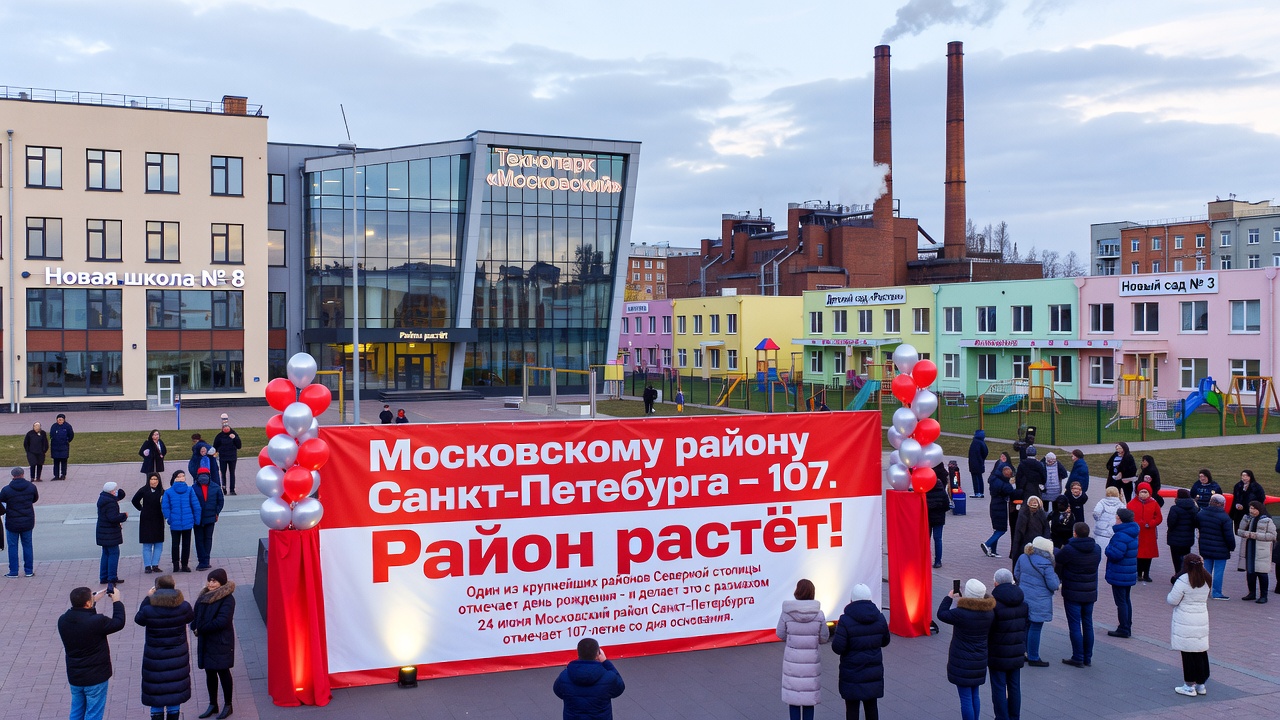 Московскому району Петербурга - 107. Район растёт!